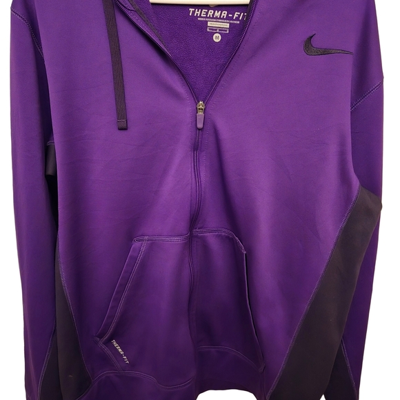 Nike Therma-Fit Hoodie in Purple and Black  M - Picture 2 of 7